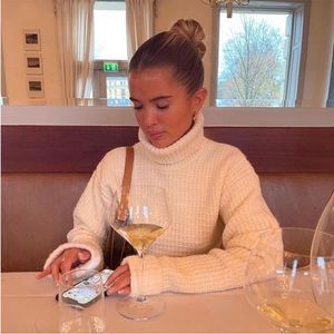 For love and lemons cropped turtleneck sweater